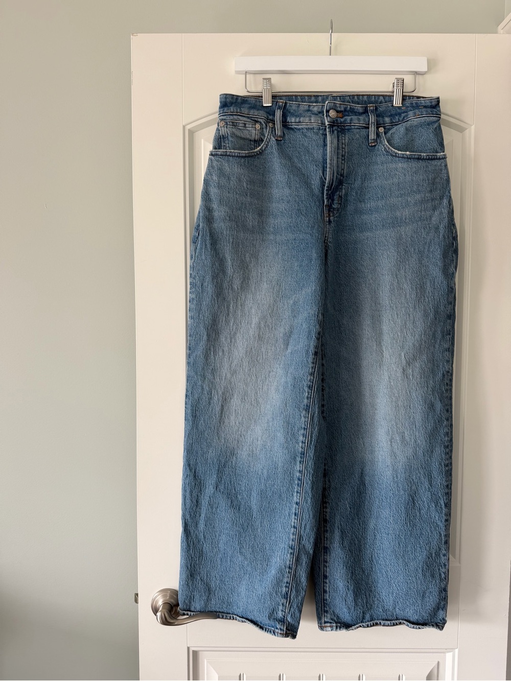 Madewell Wide-Leg Flare Jeans - Blue Wash